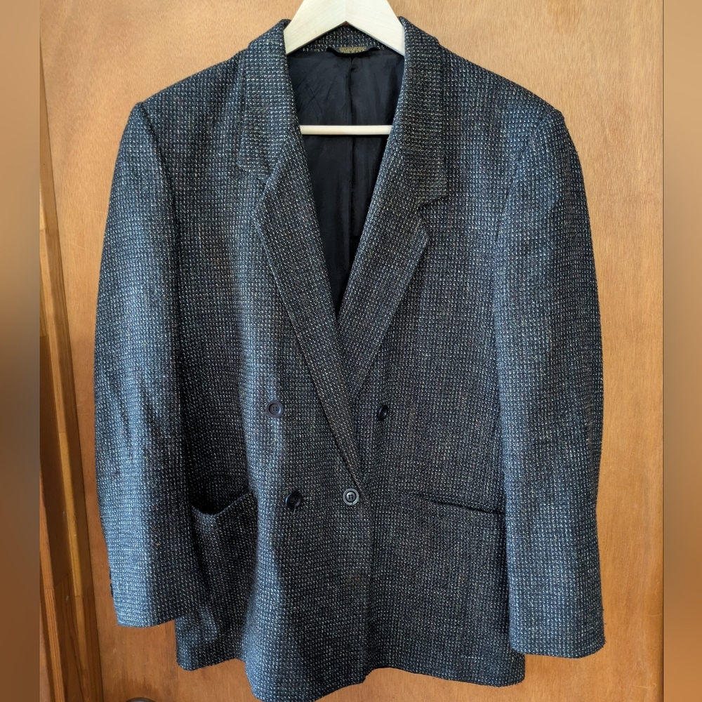 Dior Men's Textured Black Blazer
